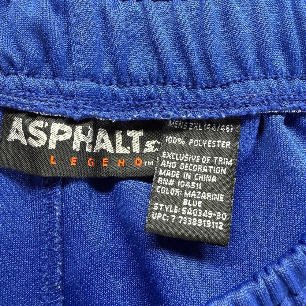 Vintage Starter Asphalt Legend Pant Mens 2XL Blue Polyester Track Tapered Sports